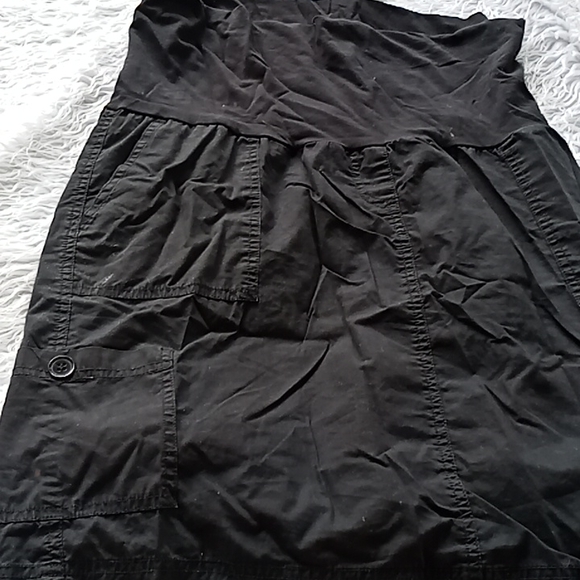 Black maternity cargo skirt size 10 - Picture 2 of 4